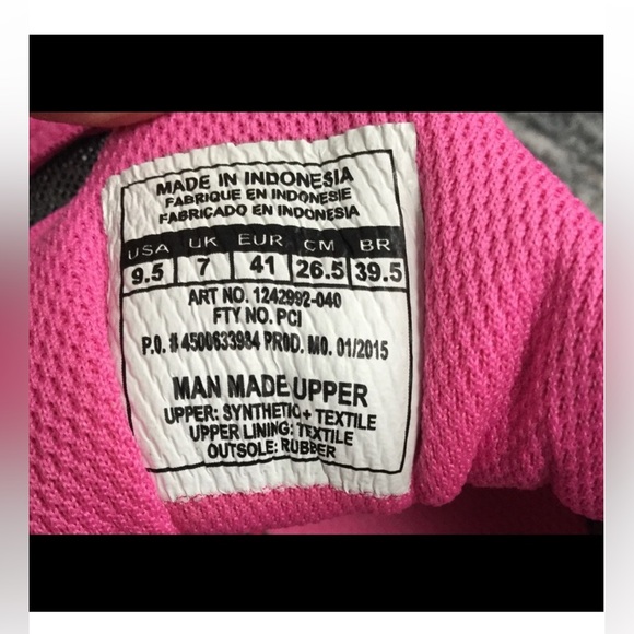 Under Armour Micro G Assert 4 Pink Gray Running Shoes ~Size 9.5 EUC - Picture 6 of 7